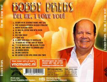 CD Bobby Prins: Bel Me, I Love You!