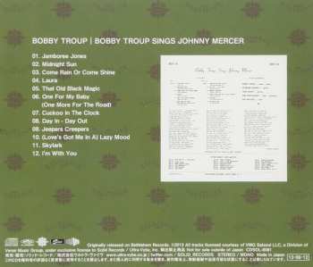 CD Bobby Troup: Bobby Troup Sings Johnny Mercer LTD