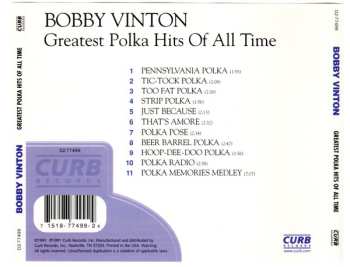 CD Bobby Vinton: Greatest Polka Hits Of All Time