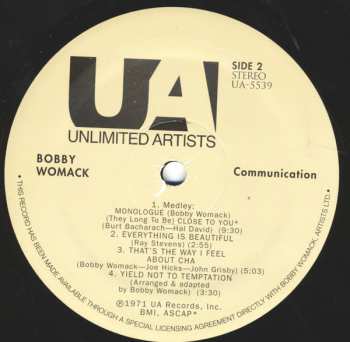 LP Bobby Womack: Communication