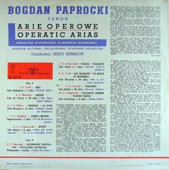 LP Bogdan Paprocki: Arie Operowe = Operatic Arias