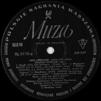 LP Bogdan Paprocki: Arie Operowe = Operatic Arias