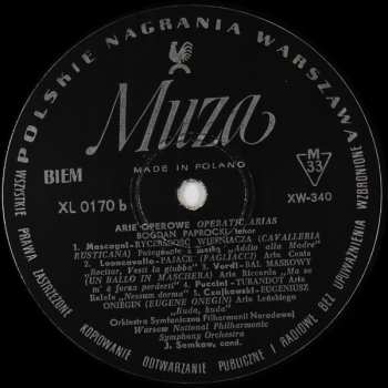 LP Bogdan Paprocki: Arie Operowe = Operatic Arias