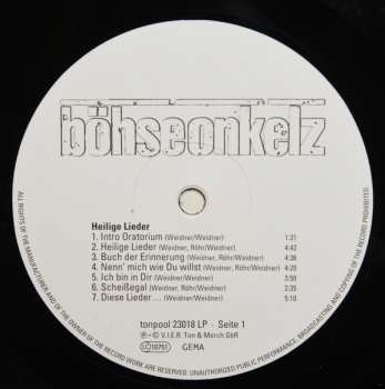 LP Böhse Onkelz: Heilige Lieder