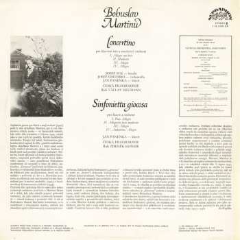 LP Bohuslav Martinů: Concertino / Sinfonietta Giocosa