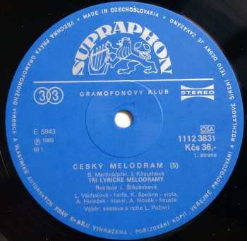 2LP Bohuslav Martinů: Český Melodram 5