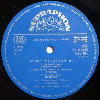 2LP Bohuslav Martinů: Český Melodram 5