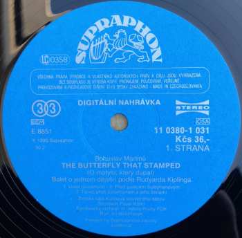 LP Bohuslav Martinů: Motýl, Který Dupal (The Butterfly That Stamped, Ballet In 1 Act)