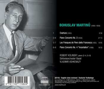 CD Bohuslav Martinů: Piano Concertos Nos. 2 & 4, Etc