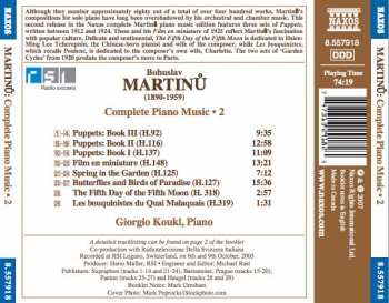 CD Bohuslav Martinů: Puppets I-III / Film En Miniature / Spring In The Garden