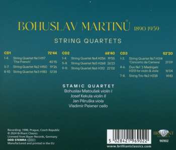 3CD Bohuslav Martinů: String Quartets