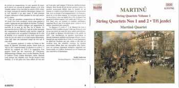 CD Bohuslav Martinů: String Quartets Nos. 1 And 2 • Tři Jezdci