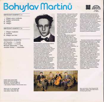 LP Bohuslav Martinů: Smyčcové  Kvartety Č. 4 A 6