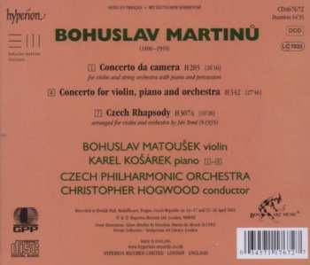 CD Bohuslav Martinů: The Complete Music For Violin And Orchestra – 2