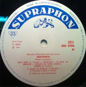 LP Bohuslav Ondráček: Gentlemani (Muzikál)