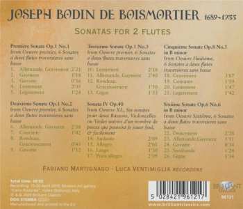 CD Joseph Bodin De Boismortier: Sonatas For 2 Flutes