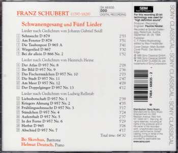 CD Helmut Deutsch: Schwanengesang - Schubert's Last Songs