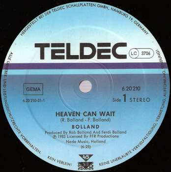 LP Bolland & Bolland: Heaven Can Wait / You're In The Army Now