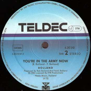 LP Bolland & Bolland: Heaven Can Wait / You're In The Army Now
