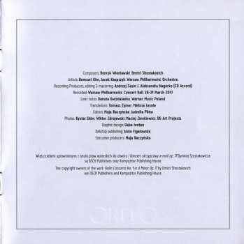 CD Dmitri Shostakovich: Bomsori Kim