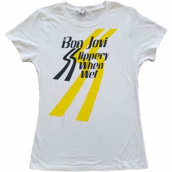 Merch Bon Jovi: Dames T-shirt Slippery When Wet 