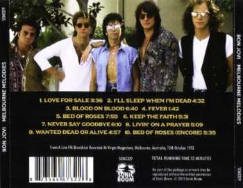 CD Bon Jovi: Melbourne Melodies