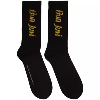Terry Socks Yellow Logo Bon Jovi