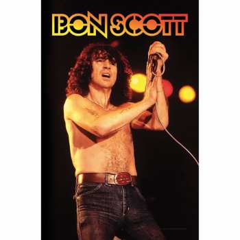Merch Bon Scott: Textielposter Bon Scott