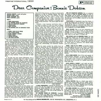 CD Bonnie Dobson: Dear Companion