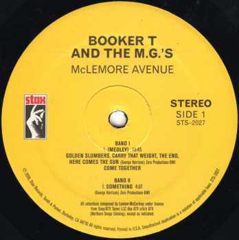 LP Booker T & The MG's: McLemore Avenue