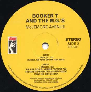 LP Booker T & The MG's: McLemore Avenue