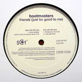 LP Bootmasters: Friends (Just Be Good To Me)