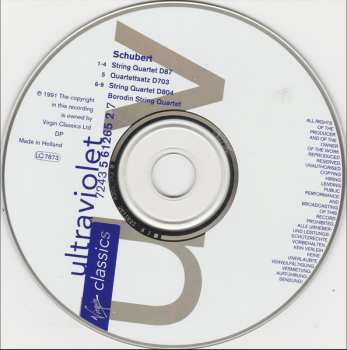 CD Franz Schubert: String Quartets: D87 & D804 Rosamunde / Quartettsatz