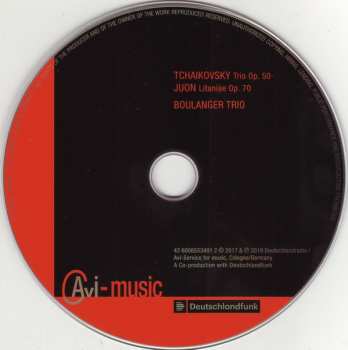 CD Pyotr Ilyich Tchaikovsky: Piano Trios