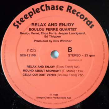 LP Boulou Ferré Quartet: Relax And Enjoy