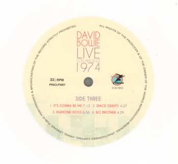 2LP David Bowie: Live Los Angeles 1974 NUM | CLR