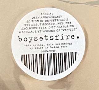 LP/SP Boysetsfire: This Crying, This Screaming, My Voice Is Being Born. CLR | LTD
