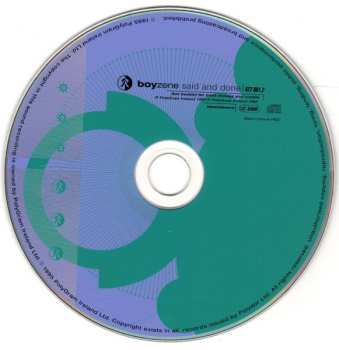 CD Boyzone: Said And Done