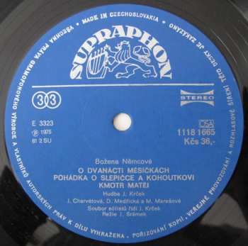 LP Božena Němcová: Pohádky Boženy Němcové 3