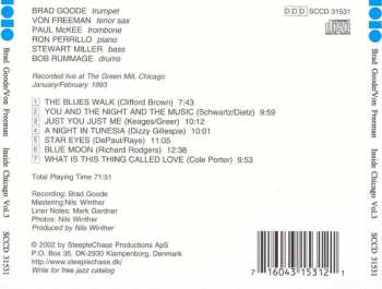 CD Von Freeman: Inside Chicago Vol. 3