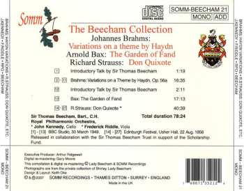 CD Sir Thomas Beecham: Haydn Variations • The Garden Of Fand • Don Quixote