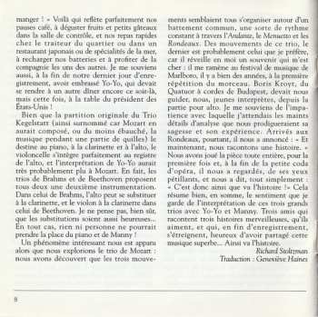 CD Ludwig van Beethoven: Trios For Piano, Clarinet & Cello