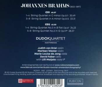2CD Johannes Brahms: The String Quartets • String Quintet No. 2