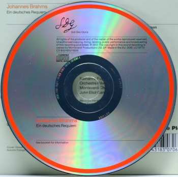 CD Johannes Brahms: Ein Deutsches Requiem