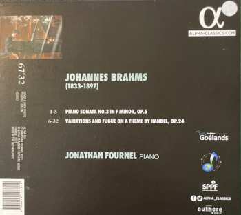 CD Johannes Brahms: Piano Sonata No. 3 Op. 5 / Handel Variations