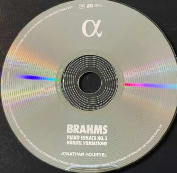 CD Johannes Brahms: Piano Sonata No. 3 Op. 5 / Handel Variations