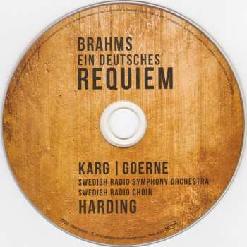 CD Johannes Brahms: Ein Deutsches Requiem