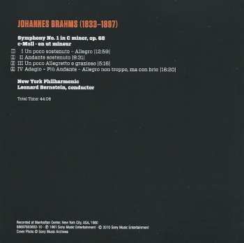 CD Johannes Brahms: Symphony No. 1 In C Minor