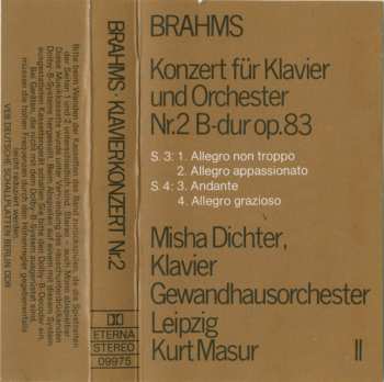 Doos/2MC Johannes Brahms: Die Klavierkonzerte