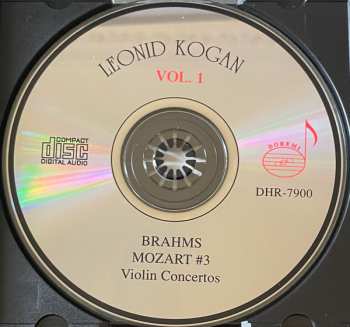 CD Johannes Brahms: Vol. 1: Violin Concerto / Violin Concert No.3